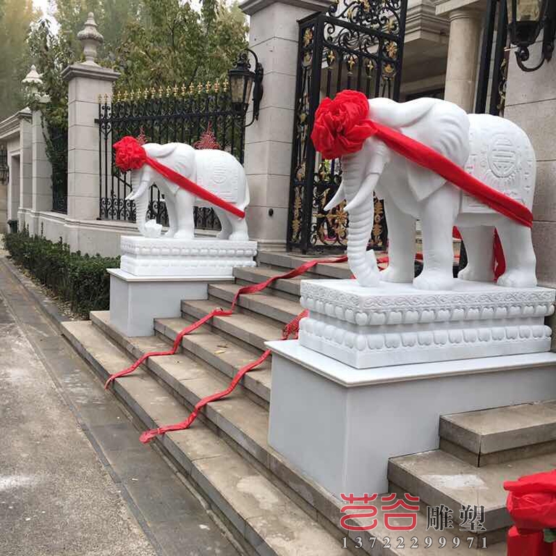大象石雕動物雕塑